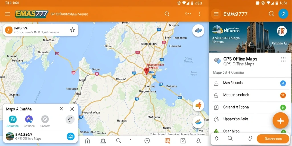 Tampilan antarmuka aplikasi EMAS777 yang user-friendly.
