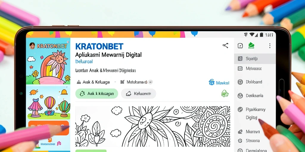 Antarmuka KRATONBET yang menarik dengan fitur mewarnai yang menyenangkan.