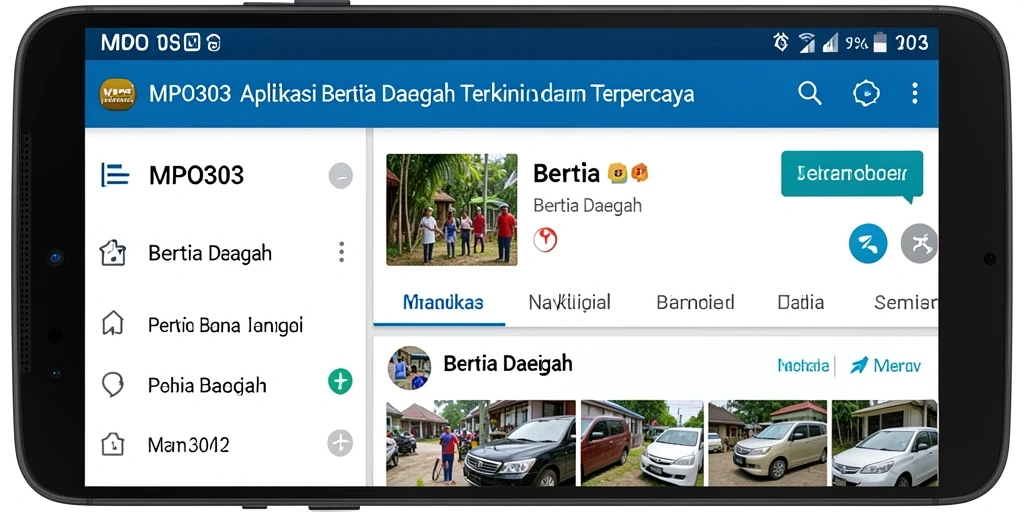 Tampilan antarmuka MPO303 yang menarik dan mudah digunakan.