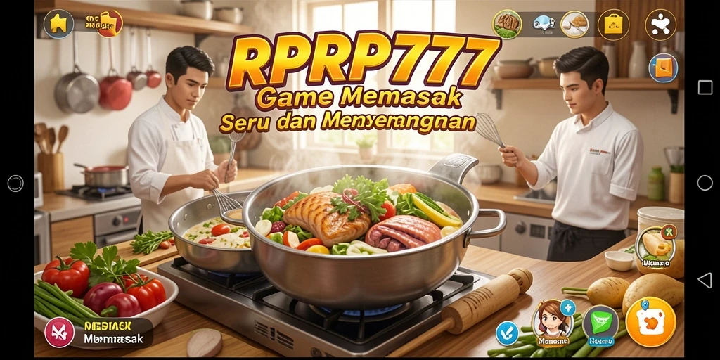 Tampilan antarmuka RPRP777 yang menarik saat memasak.