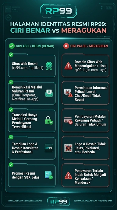 Tampilan kanal resmi rp99